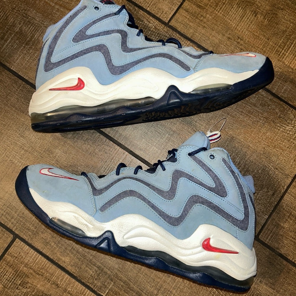Nike Air Pippen 1 Work Blue 325001 Men’s Basketball Shoes Sz 14 EUC RARE 💎 - Picture 1 of 16
